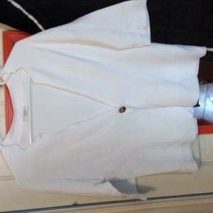 Peserico white cotton cardigan